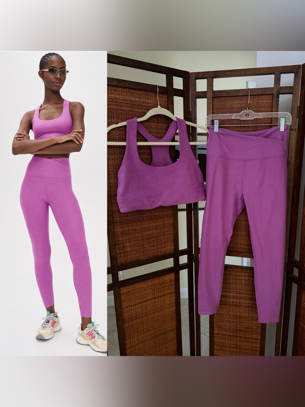 Beyond Yoga Spacedye At Your Leisure Midi Leggings simplicity bra set Large